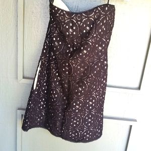 RACHEL ROY STRAPLESS PAISLEY DRESS